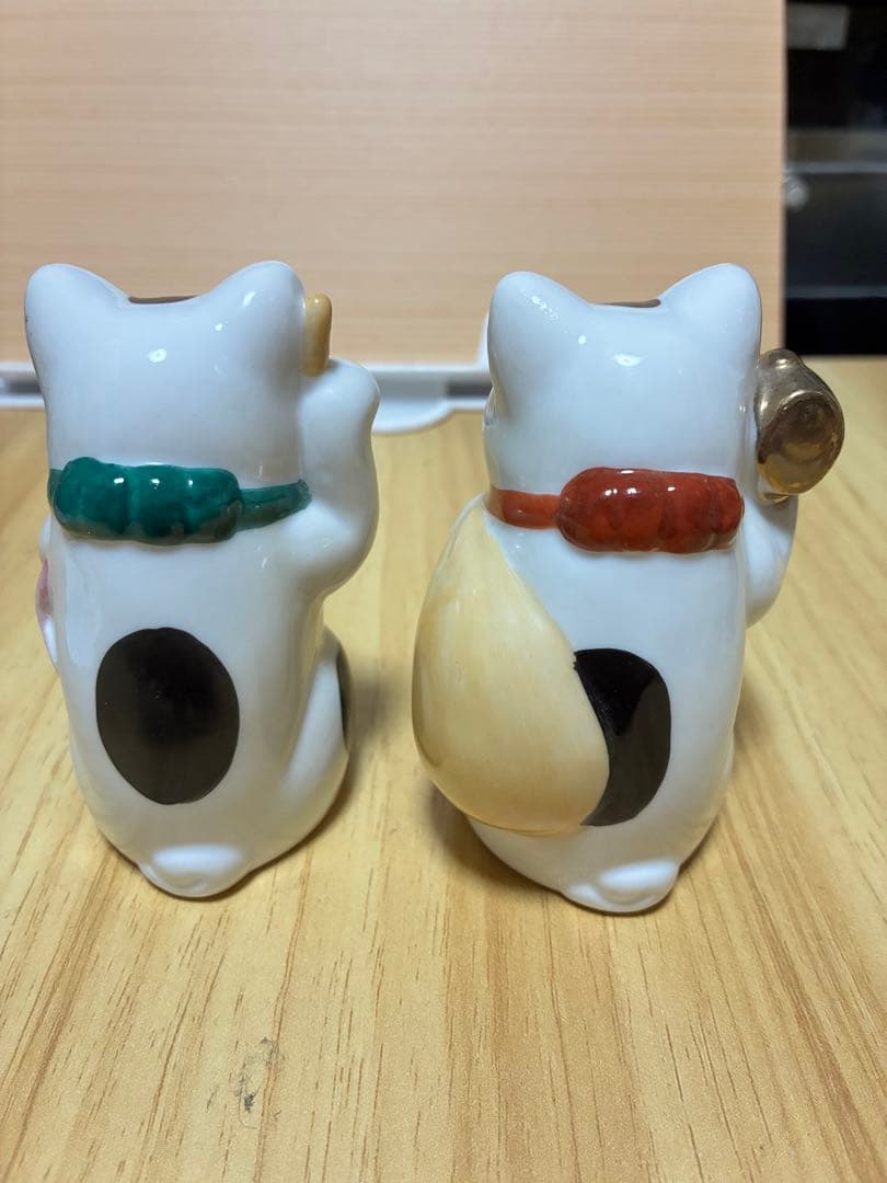 招き猫 置物 2体セット