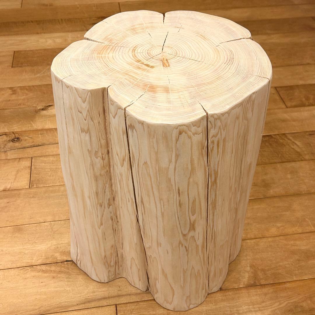 檜　丸太　椅子　特大　フリル　No.1063