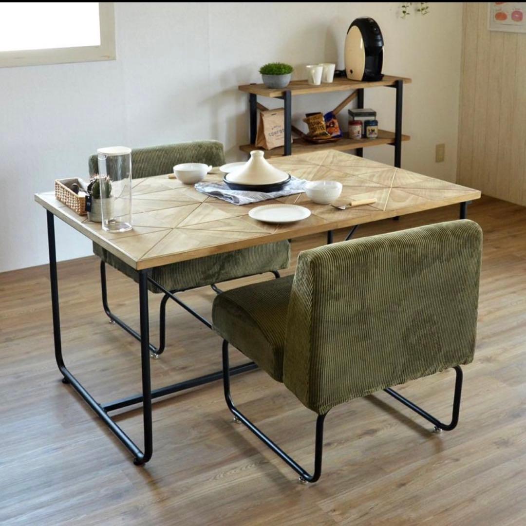 EMOOR ダイニング テーブル 天然木 おしゃれ 木目 インテリアリビング