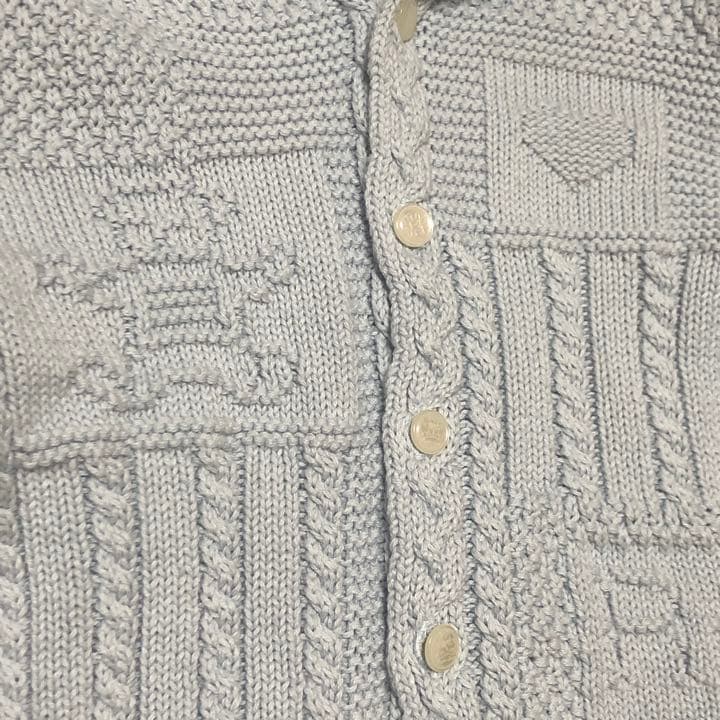 ラルフローレン ベビー くま耳 カーディガン インスタ ニット 水色 赤ちゃん