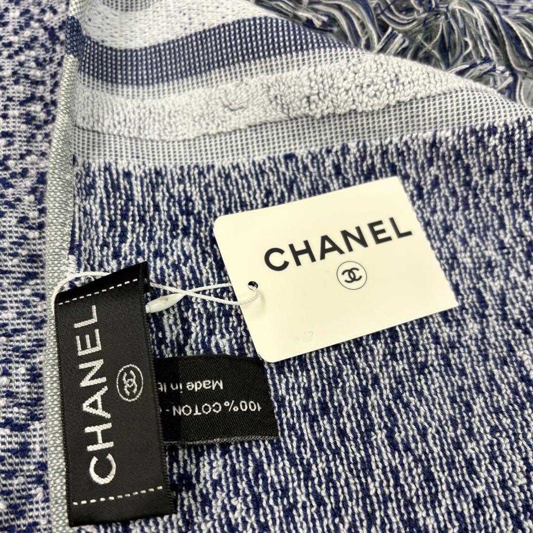 CHANEL バスタオル ビーチタオル ブランケットシャネル タグ付 190cm