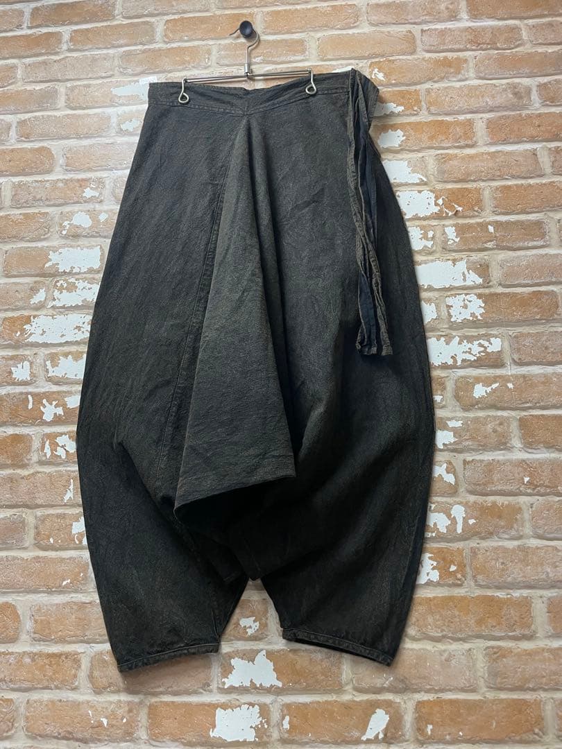 サルエルパンツ　ワイドパンツ グランジ　黒　ブラック　オーバーサイズ　y2k