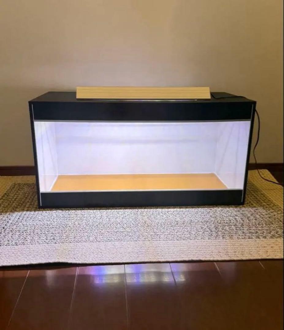 飼育ケージ　90×45×45 サイズ変更可　爬虫類　小動物　防水　アルミ複合板