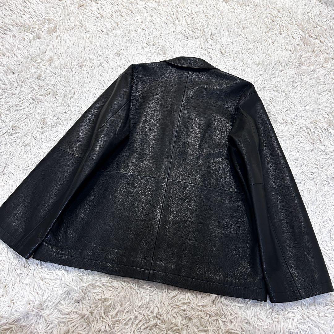 タグ付未使用✨AURALEE レザージャケット 3 ブラック ゴートスキン 本革
