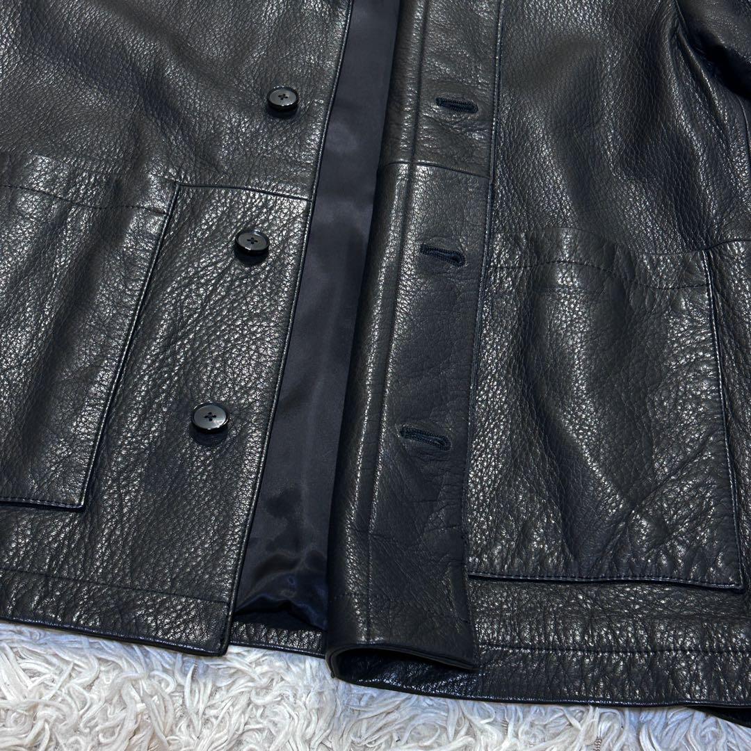 タグ付未使用✨AURALEE レザージャケット 3 ブラック ゴートスキン 本革