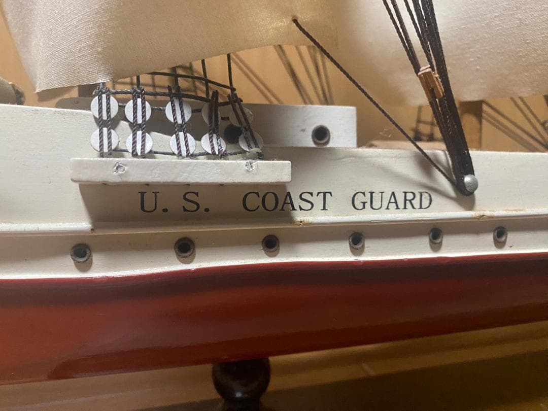 模型3点セット　帆船　灯台　マドロス人形（船長）