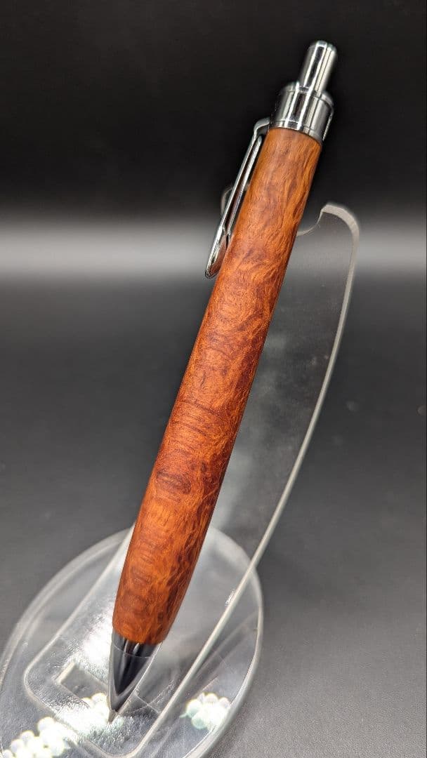 447ペン工房翌檜　極上　レースシーオーク　木軸シャーペン　ボールペン