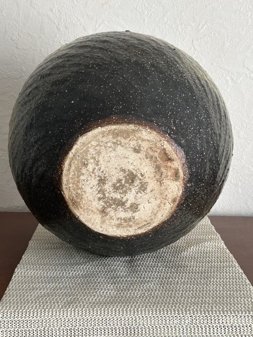 【送料無料】信楽焼　花瓶　壺　特大