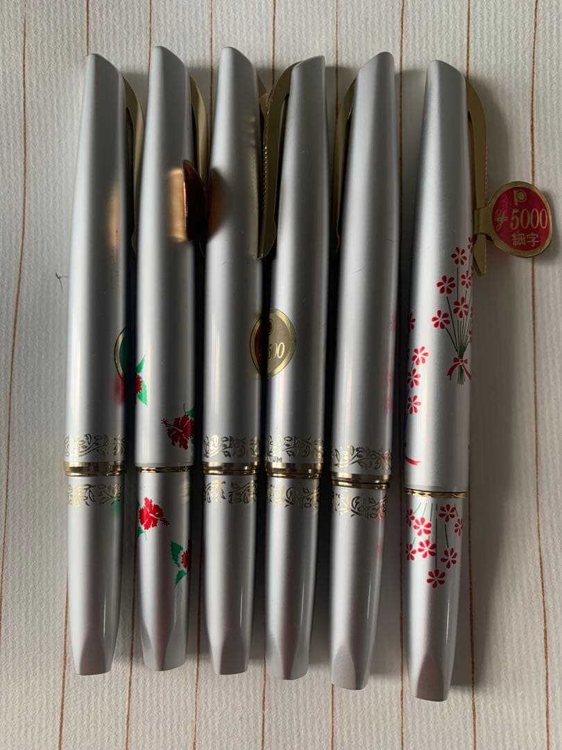 プラチナ 万年筆 14K 6本まとめ売り