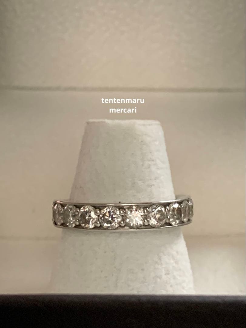 和*美様 エステール☆pt900 1.08ctダイヤモンドハーフエタニティリング