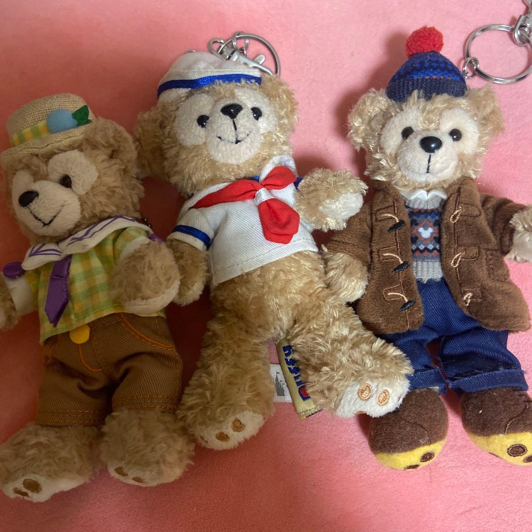 香港東京ディズニー ダッフィー 3体セット