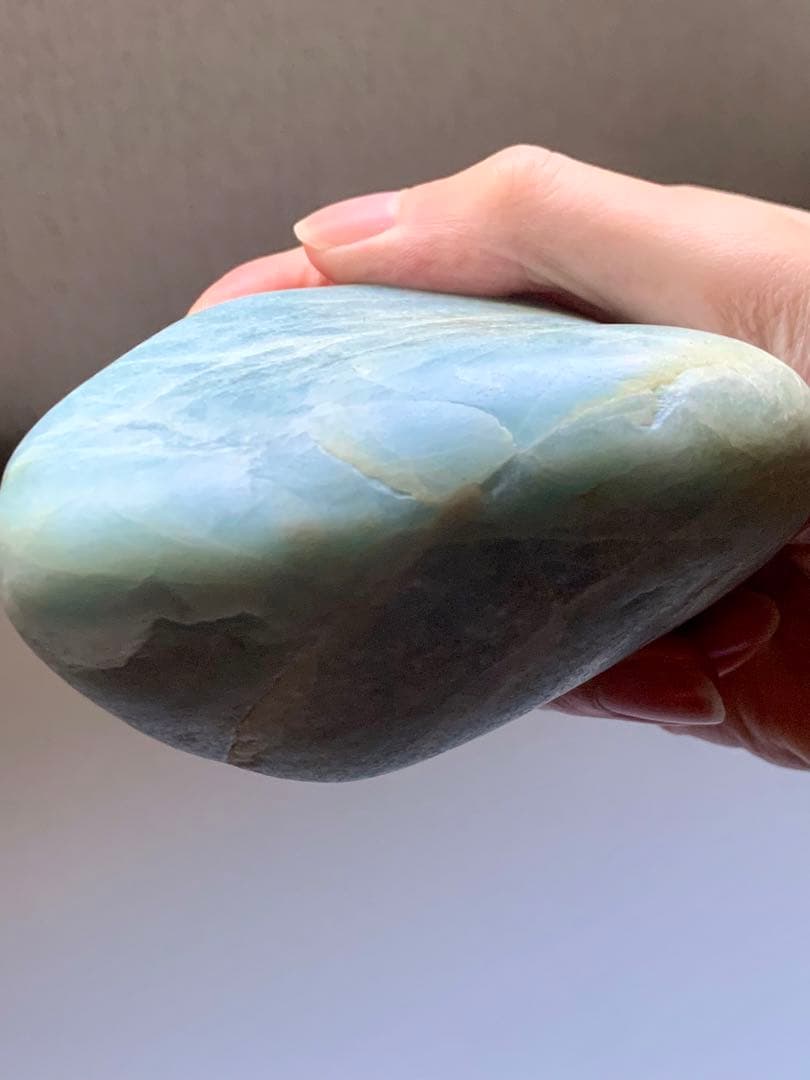 海翡翠　海石　糸魚川入りコン沢青翡翠　原石　青ひすい　水石　根付　国産鉱物標本
