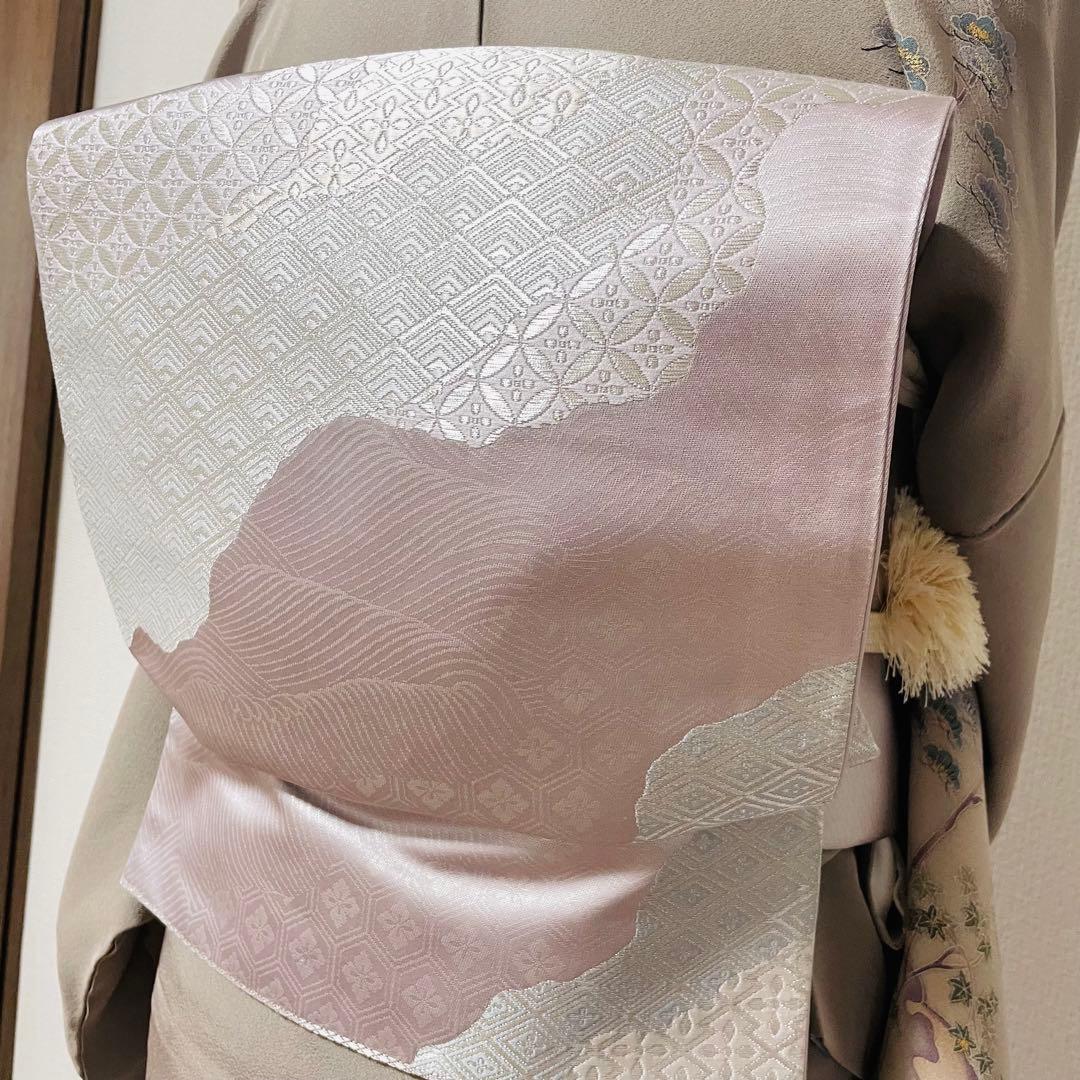 ベージュグレー 4点 フルセット 訪問着 入学式 卒業式 入園式 春 秋 冬