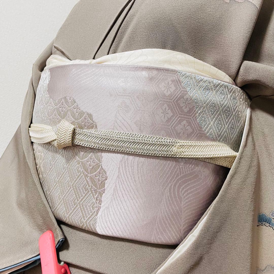 ベージュグレー 4点 フルセット 訪問着 入学式 卒業式 入園式 春 秋 冬