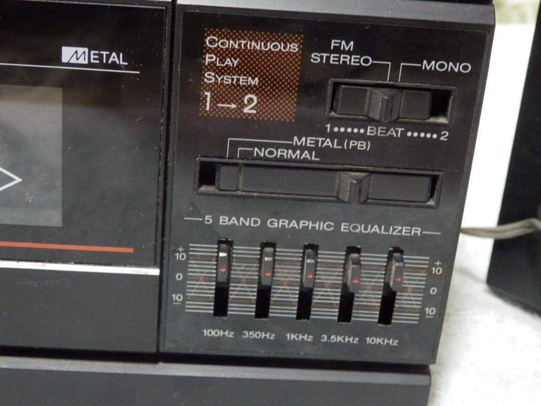 ★動作品❤️Wラジカセ❤️スピーカー★分離も可能★カセット＆ラジオ