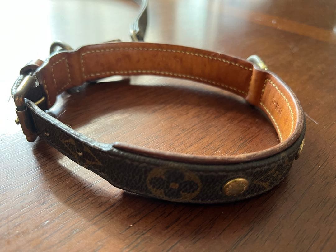 さ*割様 ルイヴィトン　ドックカラー　リーシュ　セット　中型犬　首輪　リード