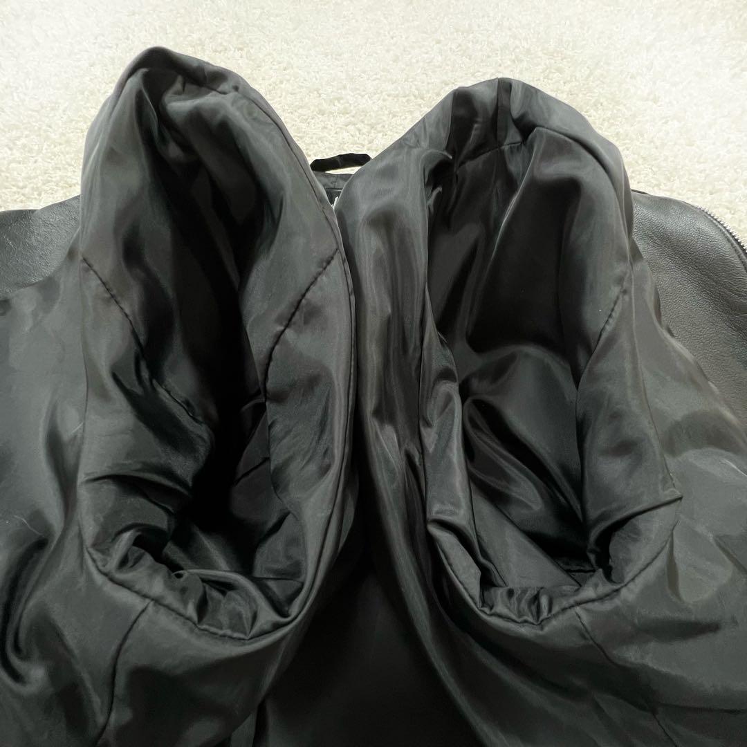 ラトルトラップ ラム レザー ジャケット シングル ライダース ダブルジップ M