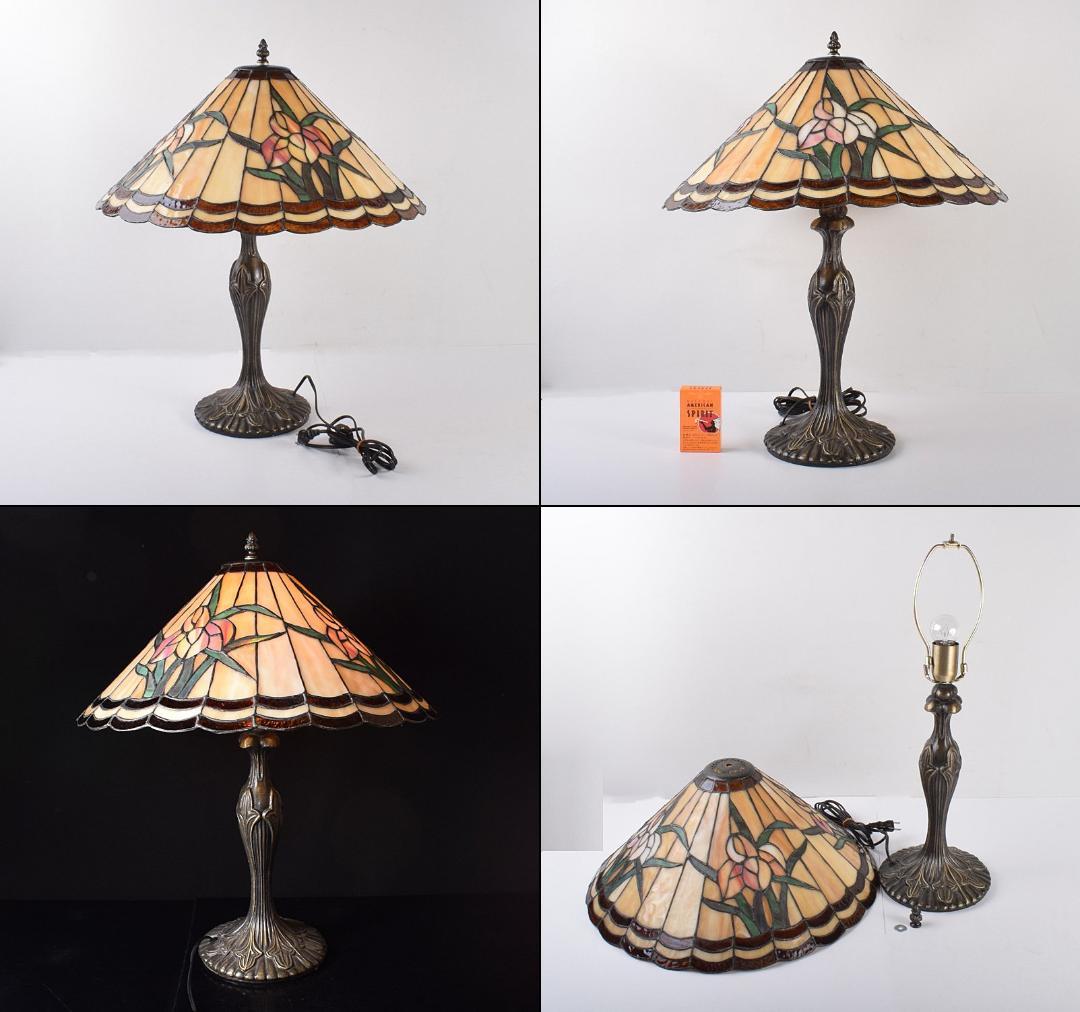 アンティーク　ステンドグラス　ランプ　スタンド M　R4104C