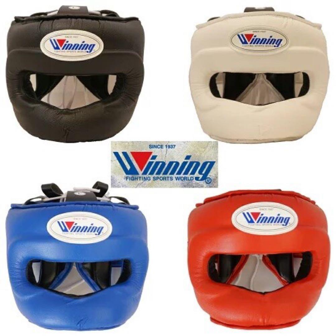 【ほぼ未使用】Winning ヘッドギア Lサイズ 青 フルフェイス