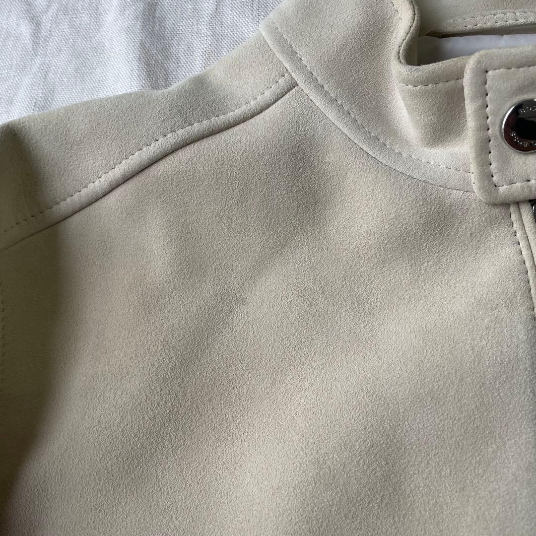 HUGO BOSS 最高峰Tailored 羊革 スエード レザージャケット