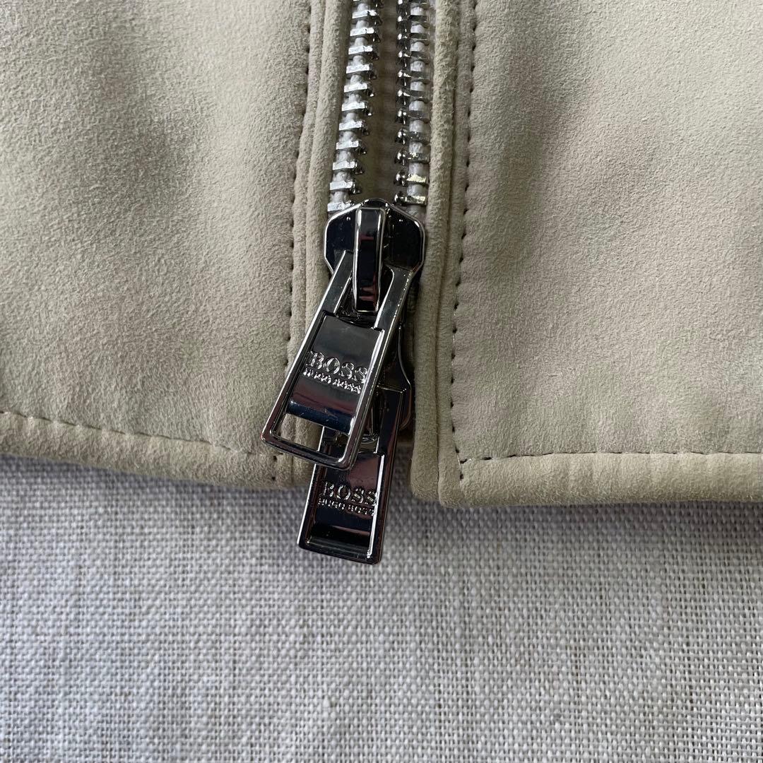 HUGO BOSS 最高峰Tailored 羊革 スエード レザージャケット