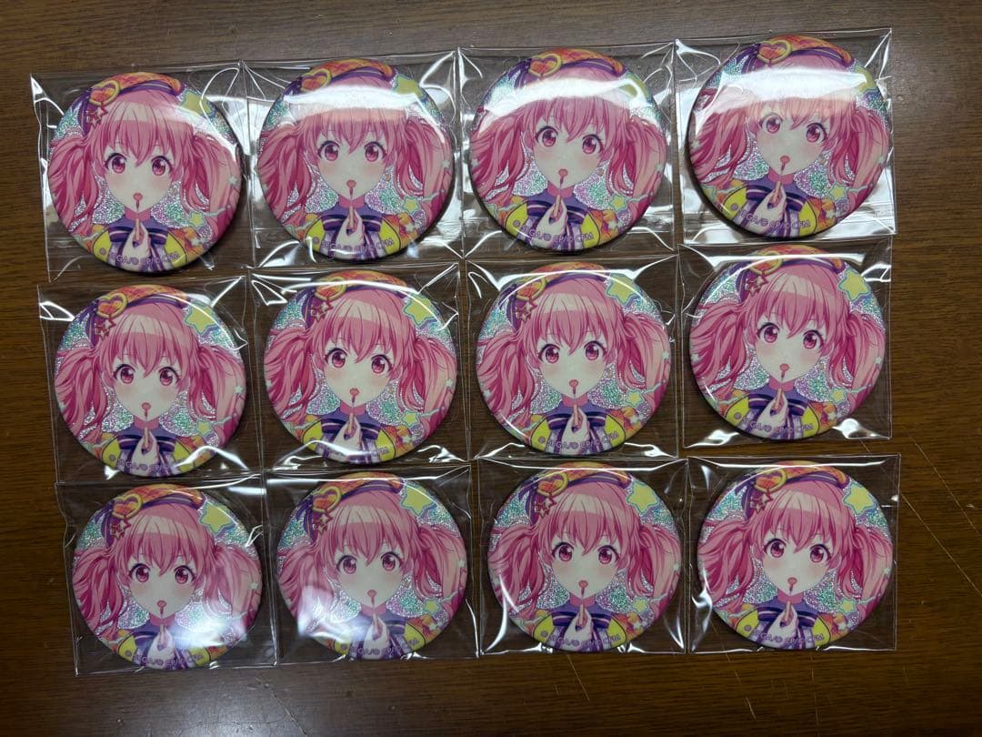 プロセカ カラフェス 3A グリッター缶バッジ グリ缶 愛莉