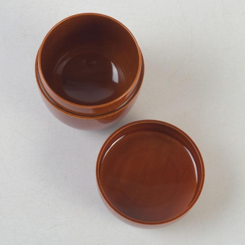 茶道具　飛騨春慶塗　中棗　箱付　V　9687