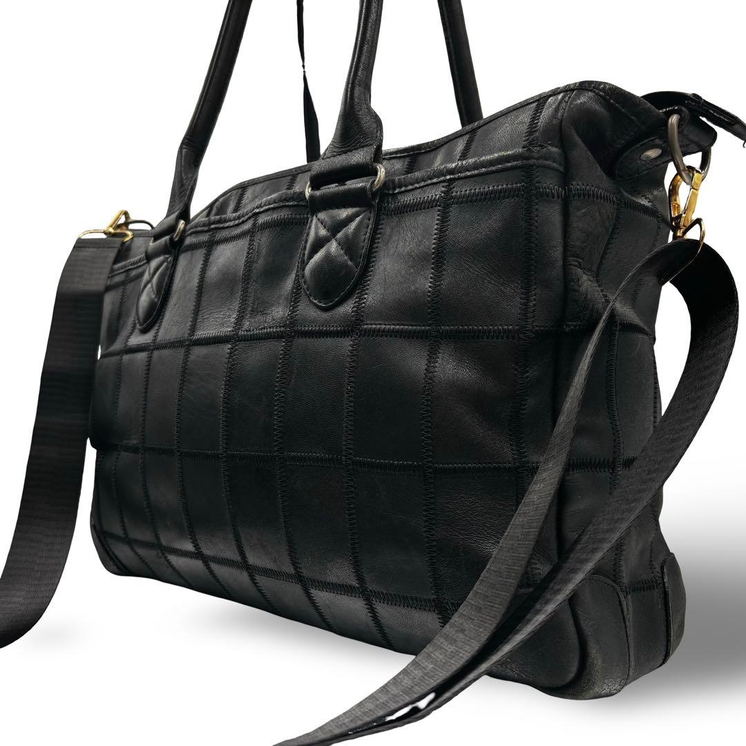 【ヴィンテージ】トライオン　2way ビジネスバッグ　ショルダー　トート　黒