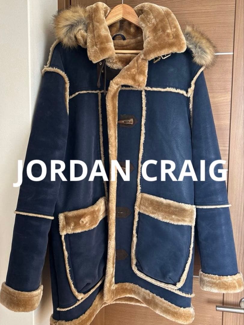 ☆お値下げしました☆Jordan CraigファーコートXLサイズ ネイビー