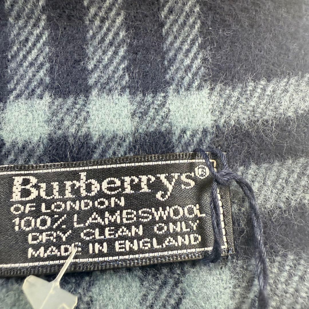 Burberry バーバリー　マフラー　ネイビー　タグ付き