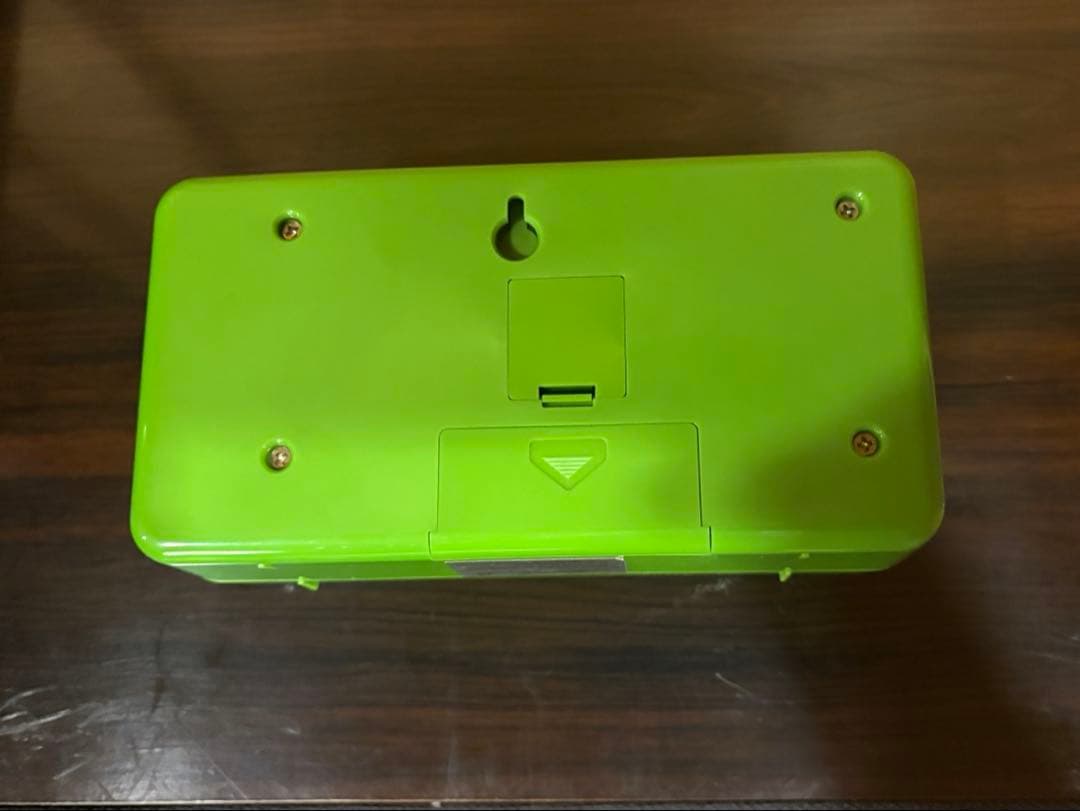 ★動作品★TWEMCO トゥエンコ パタパタ時計QT-30 緑 グリーン