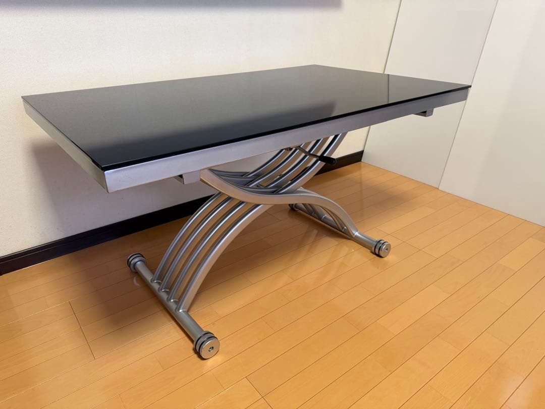 ガス圧昇降式テーブル　幅120cm