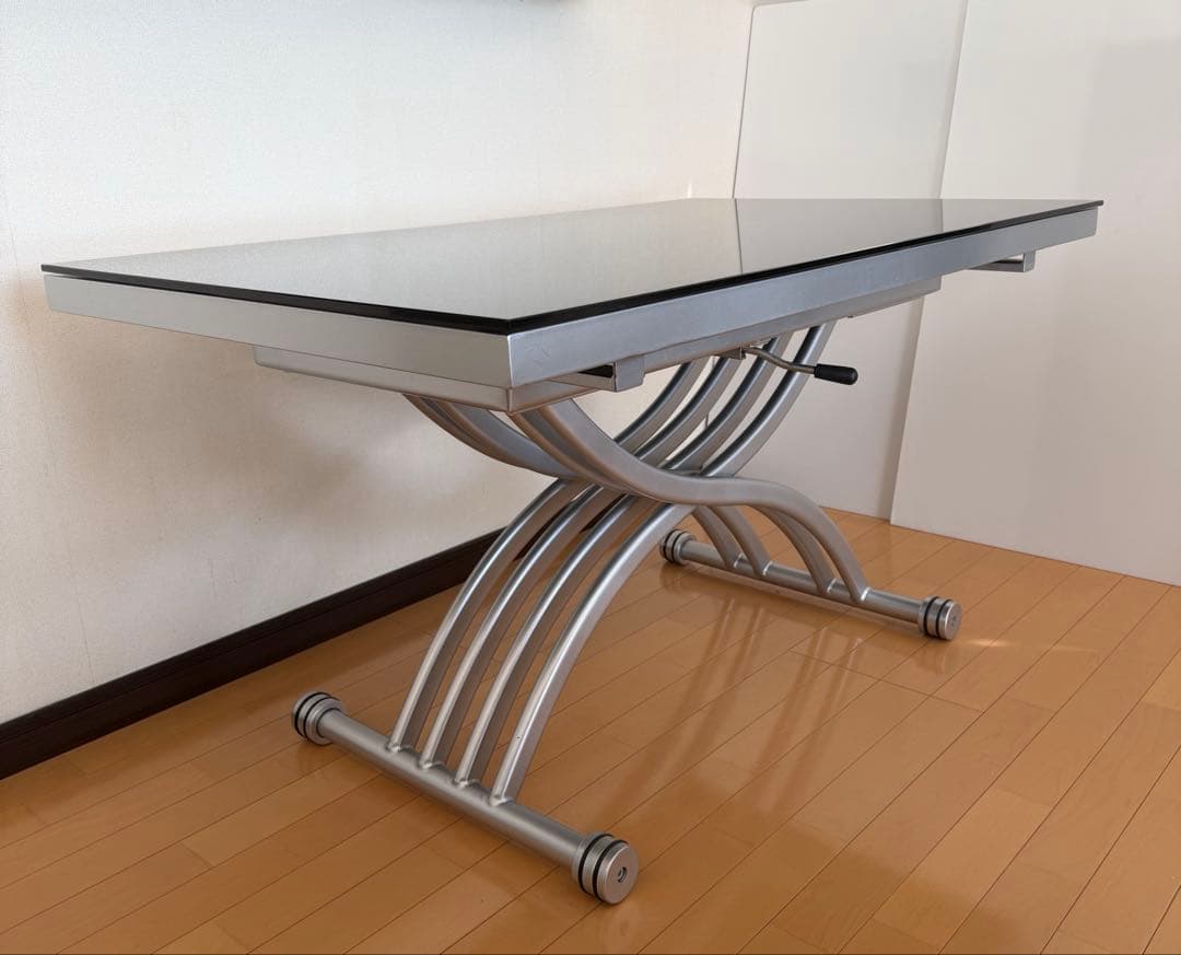 ガス圧昇降式テーブル　幅120cm