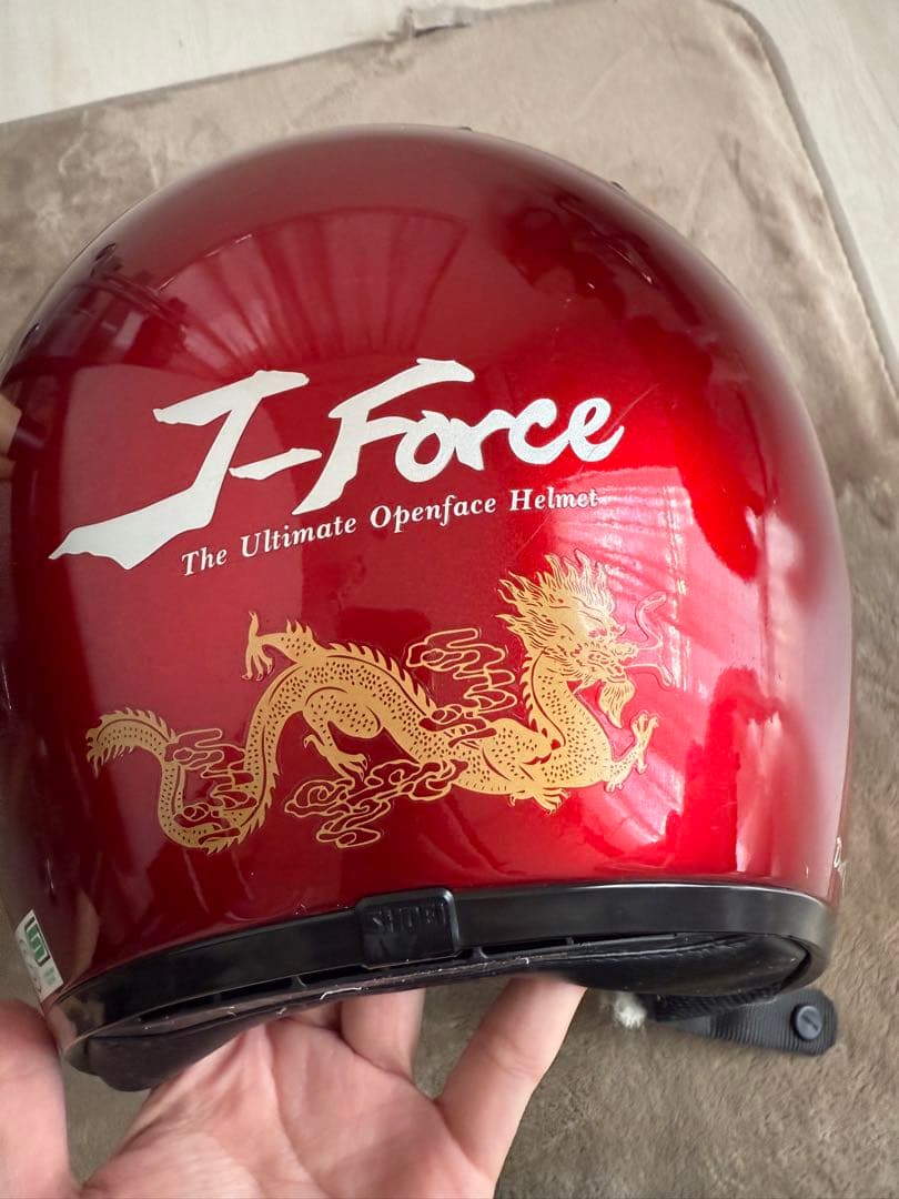 SHOEI J-FORCE jforceジェットヘルメット 赤