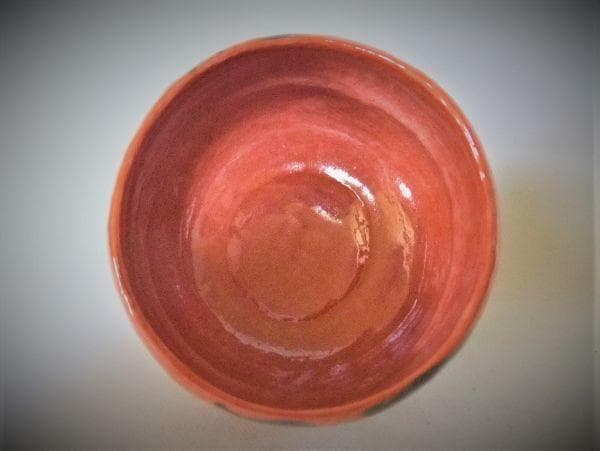 赤楽茶碗 「佐々木松楽」銘「瑞雲」箱書 前大徳寺 高橋悦道