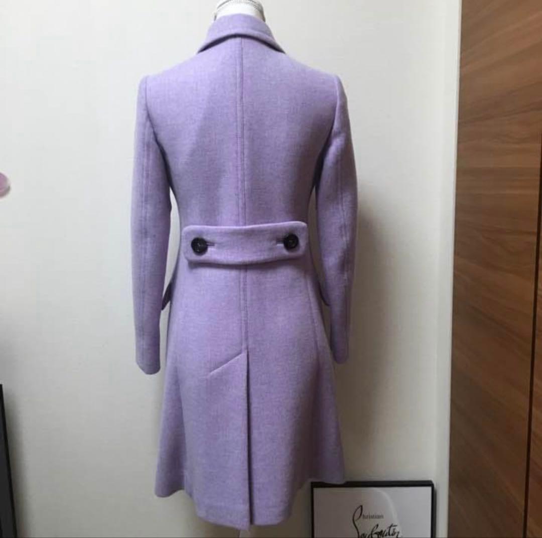 【最終値下げ】美品　miumiu ラベンダー色コート　サイズ40