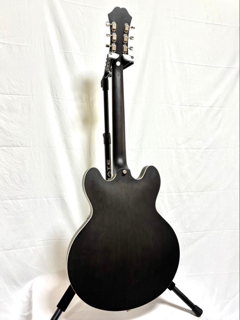 【新品弦張替済】Epiphone CASINO WORN ロック式ペグ ブラック