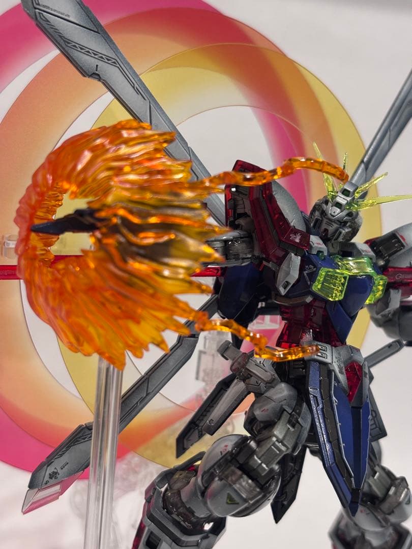 【1/25まで値引き！】RGゴッドガンダム+風雲再起セット全塗装完成品