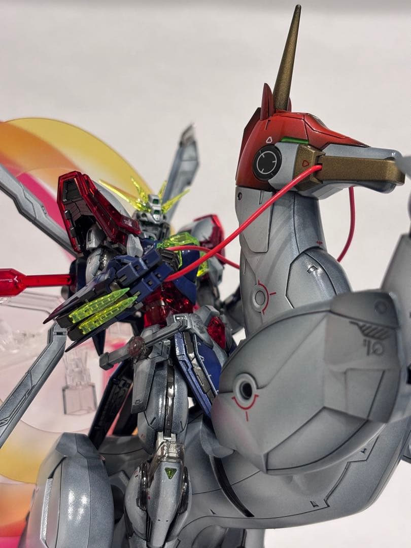 【1/25まで値引き！】RGゴッドガンダム+風雲再起セット全塗装完成品