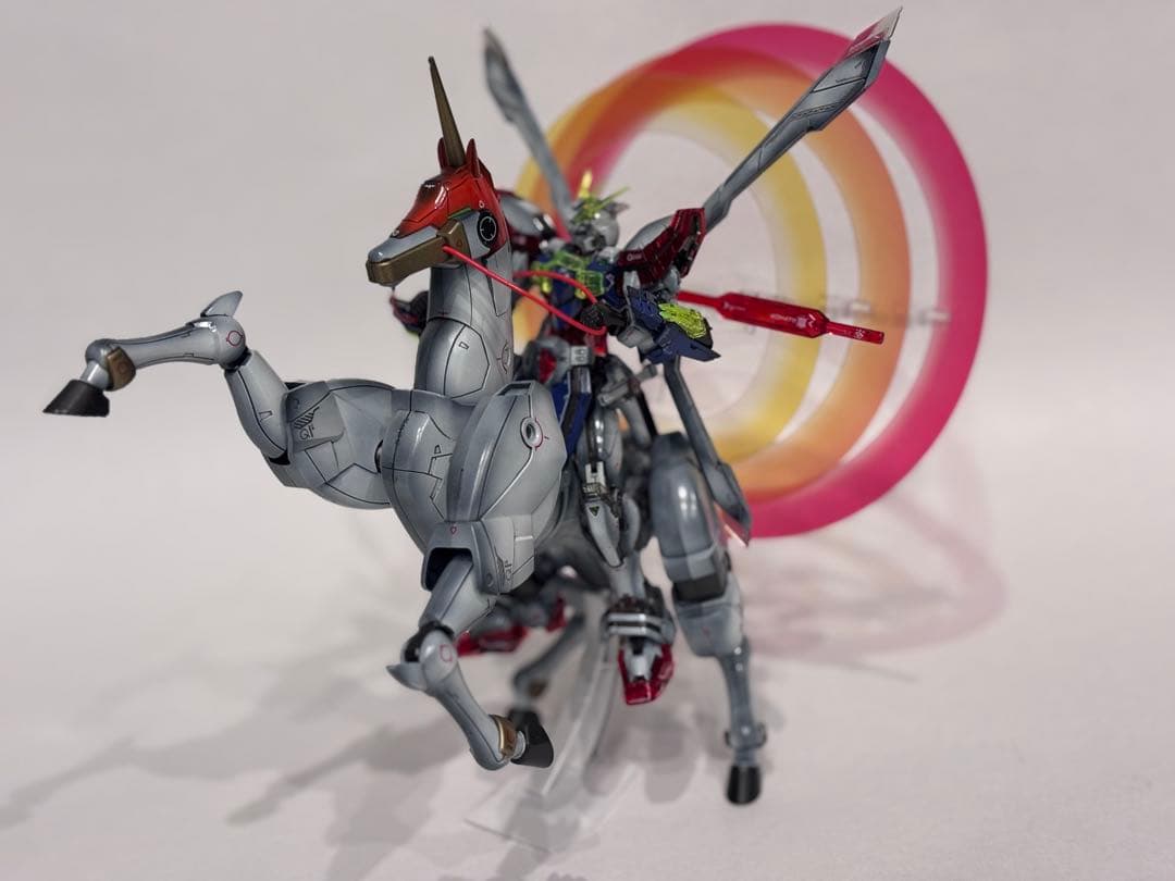 【1/25まで値引き！】RGゴッドガンダム+風雲再起セット全塗装完成品