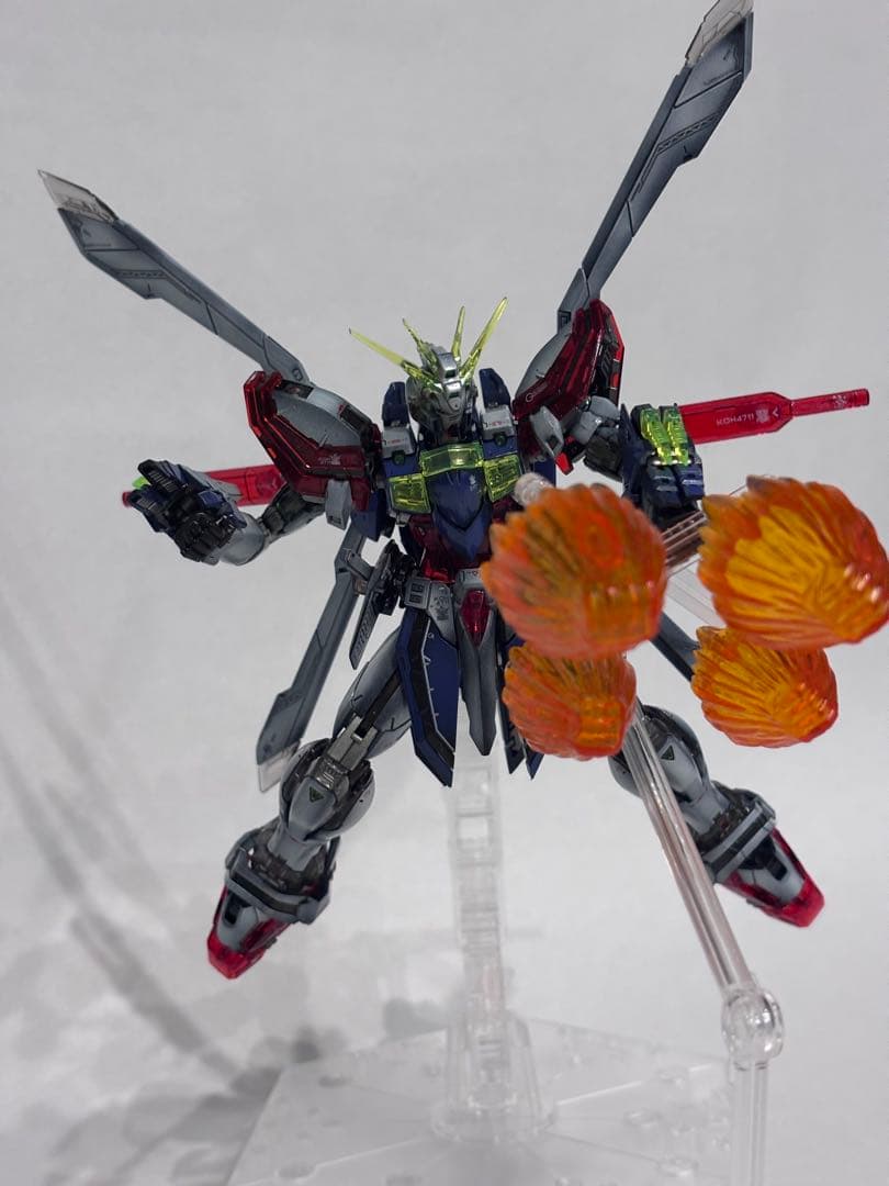 【1/25まで値引き！】RGゴッドガンダム+風雲再起セット全塗装完成品