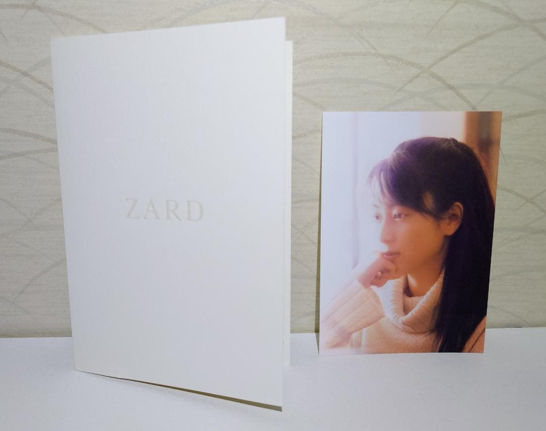 【美品】直筆サイン/ZARD,坂井泉水/8㎝CD2枚,写真付き,ファンクラブ限定