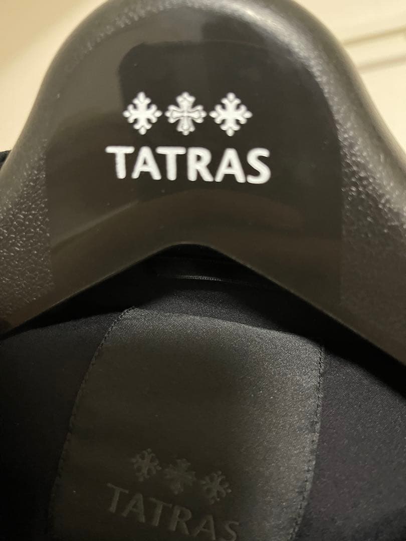 TATRAS ブラック シングルライダースジャケット