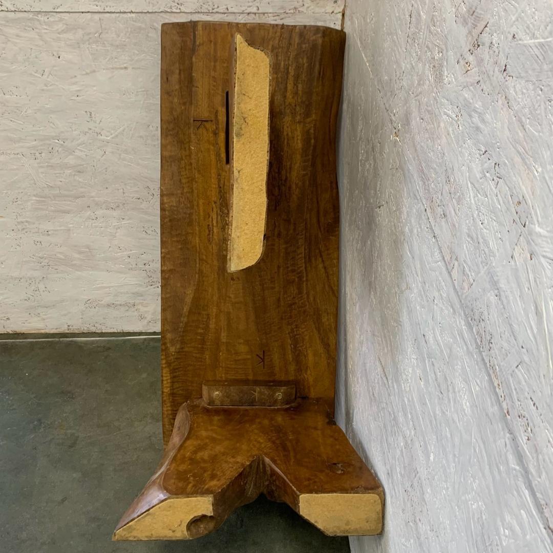 【一点物】 ナチュラル サイドテーブル 作業台 自然木 ヴィンテージ N0751