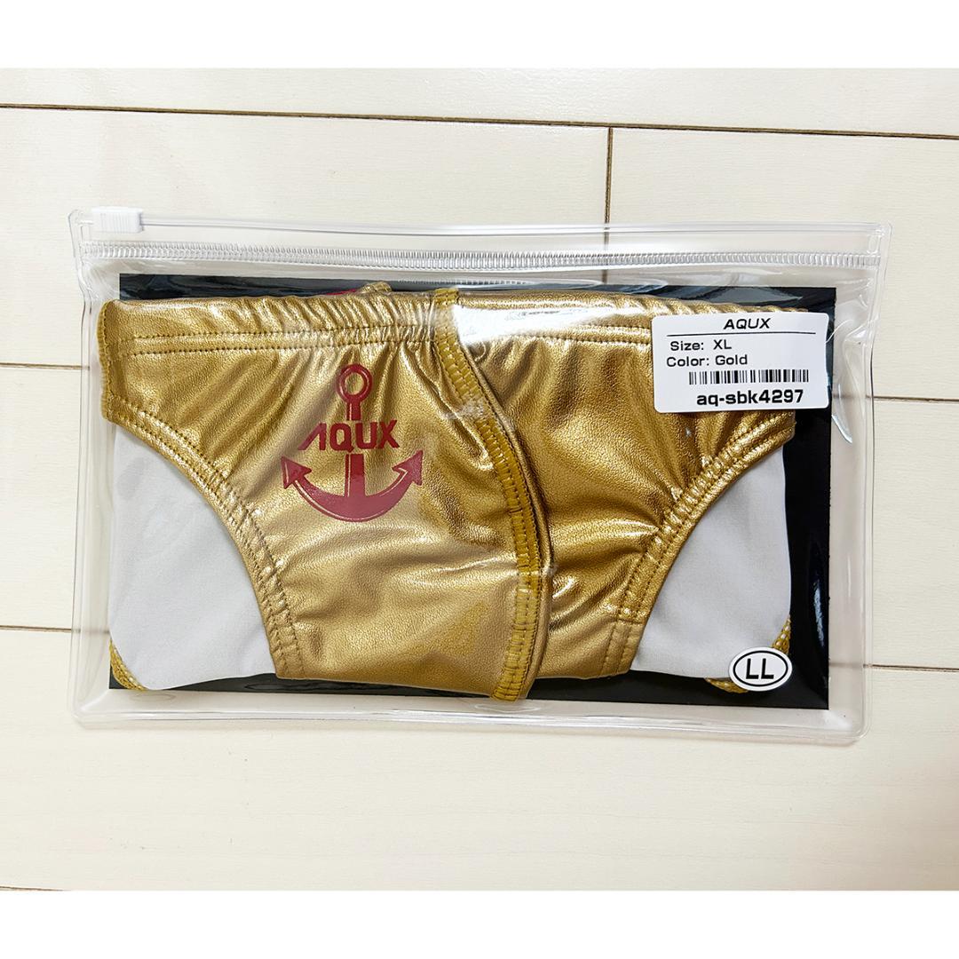 【専用品】AQUX【XL！瞬殺完売】水着 ポロパン 競パン 金/EGDE Vパン