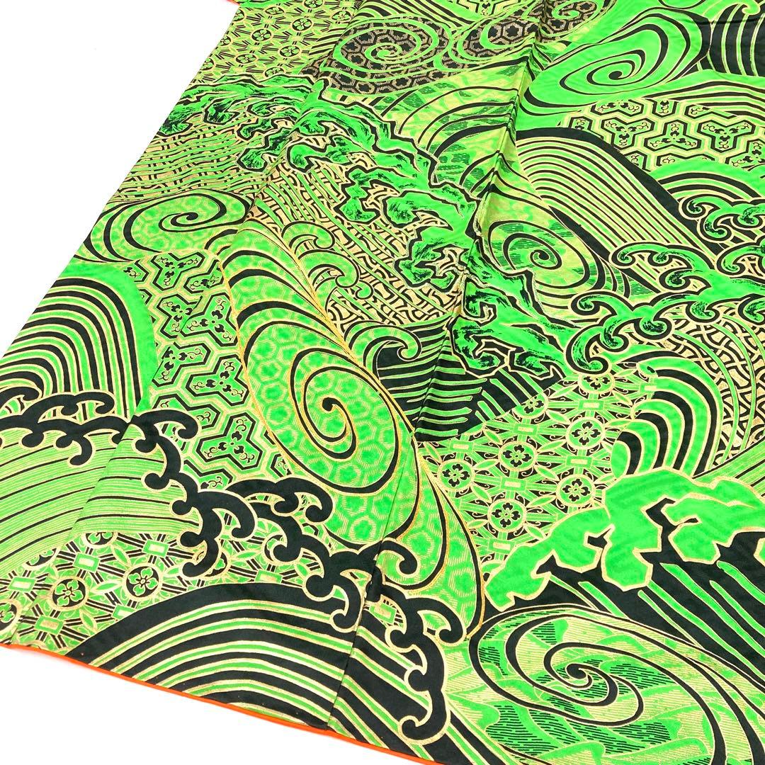 【TAMA屋】全て正絹全て振袖 全て刺繍入り 荒波 まとめ売り3点 TM1997