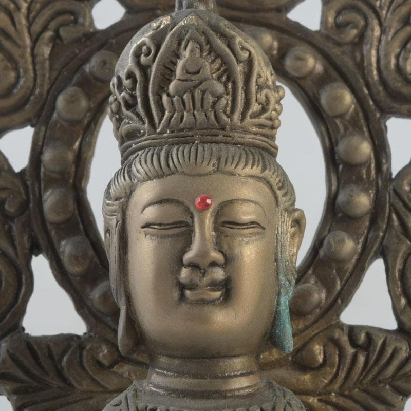 仏教美術　古銅　観音菩薩像　仏像　置物　V　9362