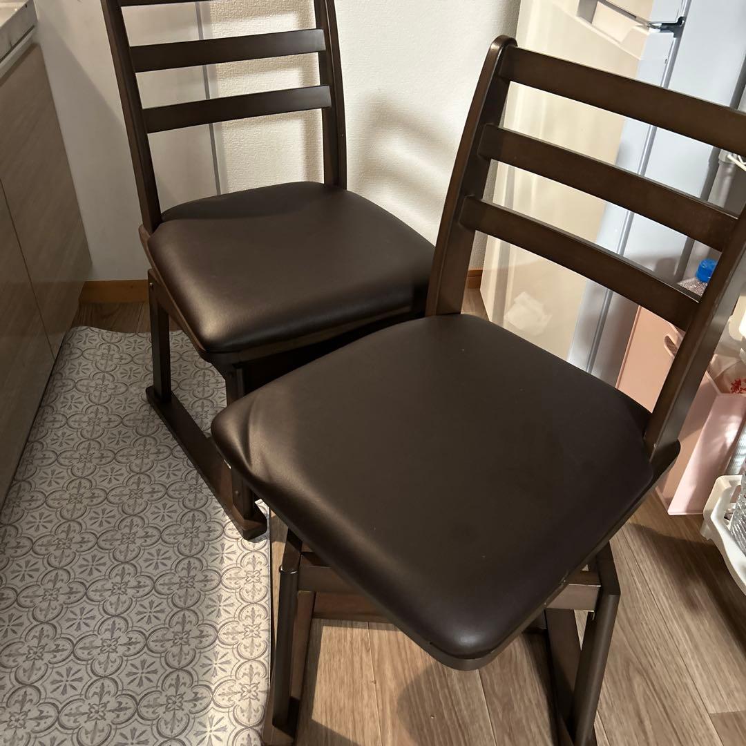 YAMAZEN ダイニングこたつチェア 暖　2個セット