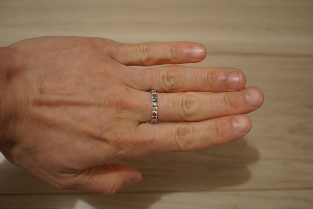 フランス　ビンテージ スタッズ パンク スタッズ　ロック シンプル シルバー