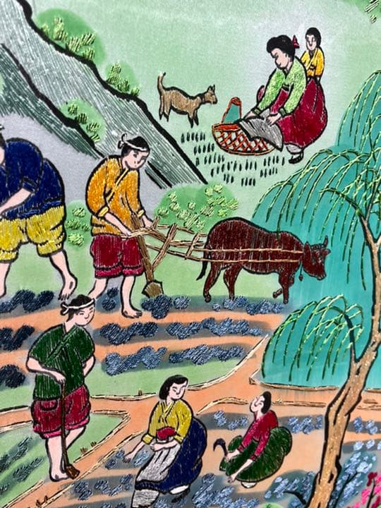 韓国屏風　125628